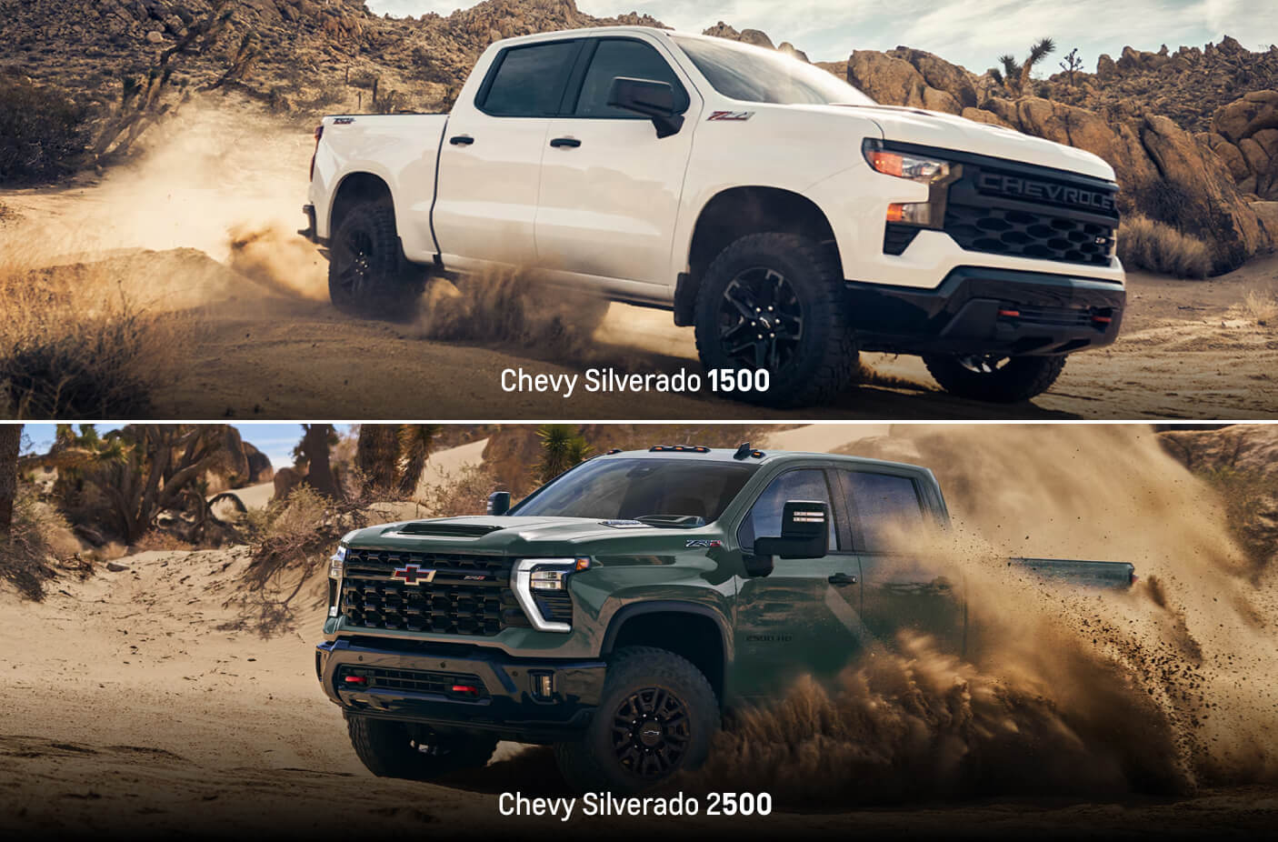 2026 Chevy Silverado 1500 vs. 2026 Chevy Silverado 2500 HD Engine & Transmission