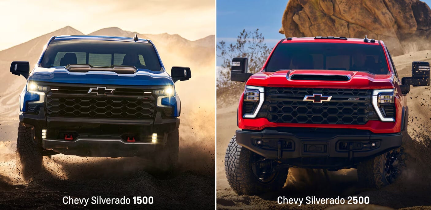2026 Chevy Silverado 1500 vs. 2026 Chevy Silverado 2500 HD Fuel Efficiency