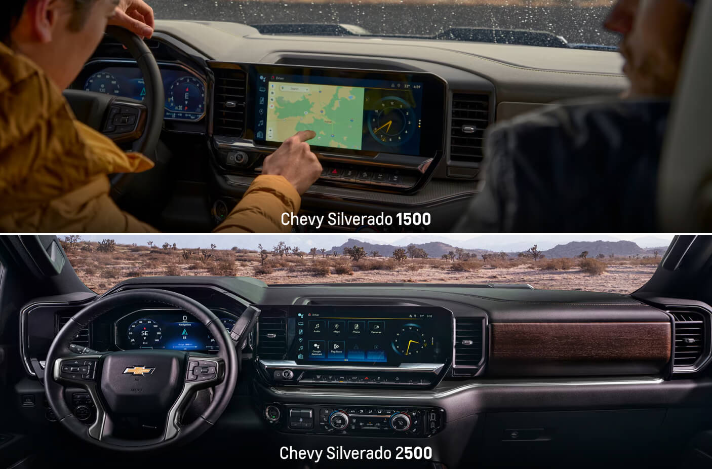 2026 Chevy Silverado 1500 vs. 2026 Chevy Silverado 2500 HD Tech & Trailering Features